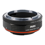 ayex Objektivadapter für Canon FD Objektive an Sony Alpha E-Mount Kameras FD-E