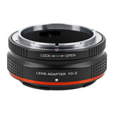 ayex Objektivadapter Canon FD Bajonett Objektive an Nikon Z Kameras FD-Z
