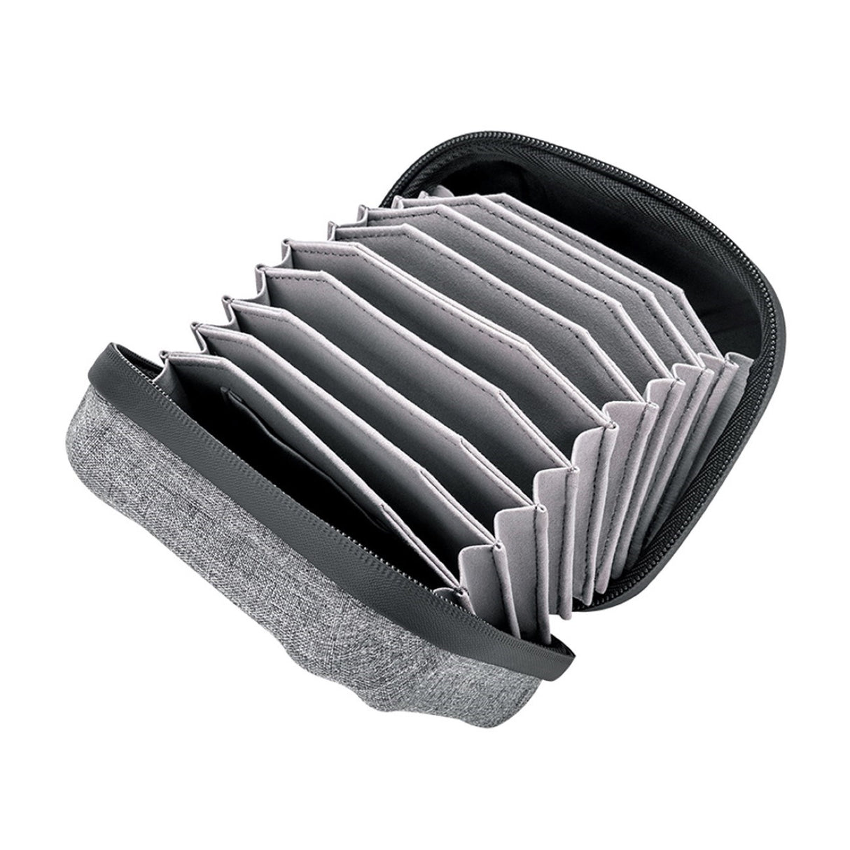 Filtertasche für 10 Filter bis 95mm Durchmesser Grau