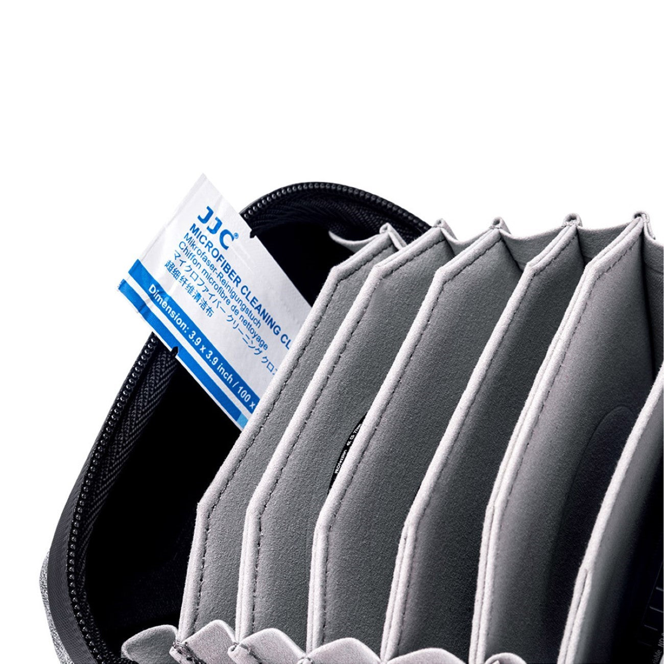 Filtertasche für 10 Filter bis 95mm Durchmesser Grau