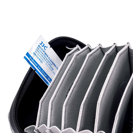 Filtertasche für 10 Filter bis 95mm Durchmesser Grau