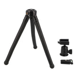 Flexibles 2-in-1 Tischstativ & Selfie-Pod mit Kugelkopf - Biegsame Beine & 1/4"-Anschlüsse