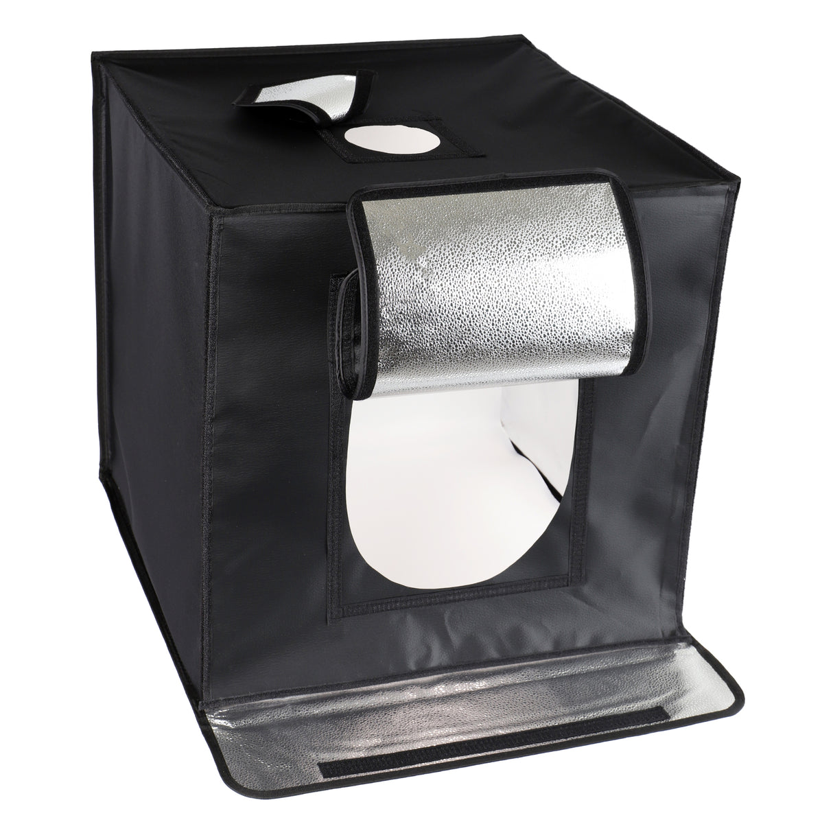 ayex Fotostudio Set Foto Box mit LED Licht und Hintergrund-Folie, optimal für Produktfotografie