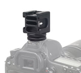 Rotierbarer Vierkopf-Multifunktions Cold-Shoe-Adapter 1/4 Zoll eingebaute Rücklaufsperre für Blitzlichte Monitore Mikrofone