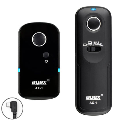 Funk Fernauslöser AX-1 USB-C Sony Alpha 7C II 7C R 7 V A6700 Auslösung Serie Bulb Delay