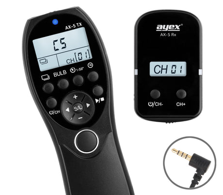 Funk Timer Fernauslöser AX-5 DC3 für Nikon Z50 II Z5 II Intervall Timelapse Bulb Serienaufnahme