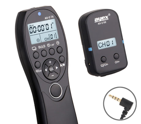 Funk Timer Fernauslöser AX-5 DC3 für Nikon Z50 II Z5 II Intervall Timelapse Bulb Serienaufnahme