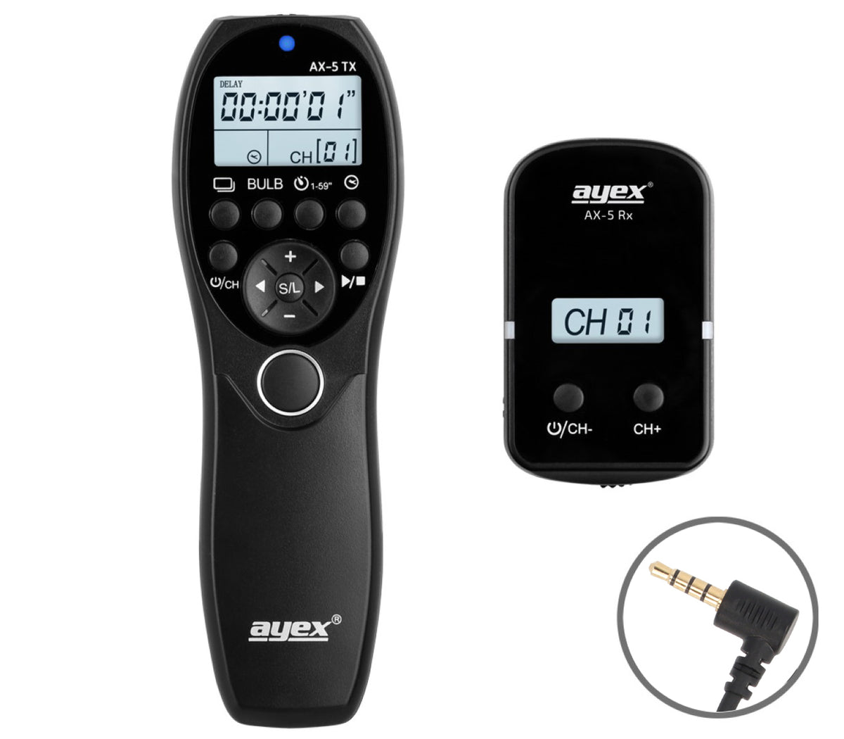 Funk Timer Fernauslöser AX-5 DC3 für Nikon Z50 II Z5 II Intervall Timelapse Bulb Serienaufnahme