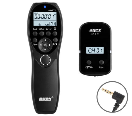 Funk Timer Fernauslöser AX-5 DC3 für Nikon Z50 II Z5 II Intervall Timelapse Bulb Serienaufnahme
