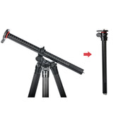 JUSINO Flexibles leichtes Karbon-Stativ + Profi Kugelkopf max. 170cm entfernbare Mittelsäule
