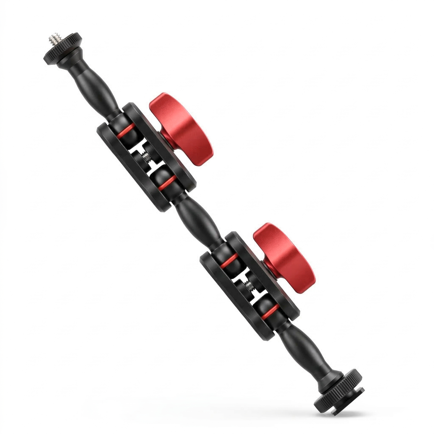 ayex Magic Arm 220mm Doppel Gelenkarm mit 1/4 Zoll Schraube verstellbarer Kamera Zubehör Arm für LED Licht, Monitor, Mikrofon
