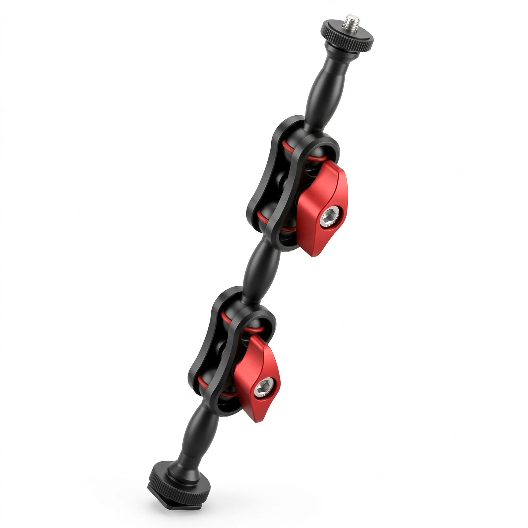 ayex Magic Arm 220mm Doppel Gelenkarm mit 1/4 Zoll Schraube verstellbarer Kamera Zubehör Arm für LED Licht, Monitor, Mikrofon