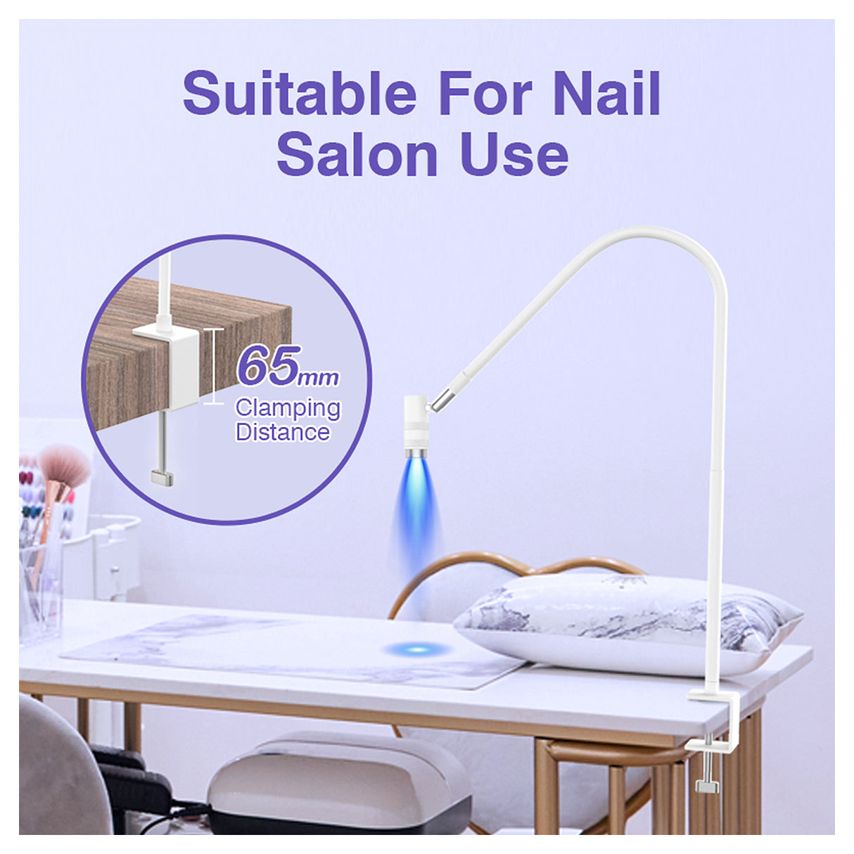 UV Lash Lampe - 2 in 1 Stand- & Tischlampe für Wimpern & Nägel HD-AL20