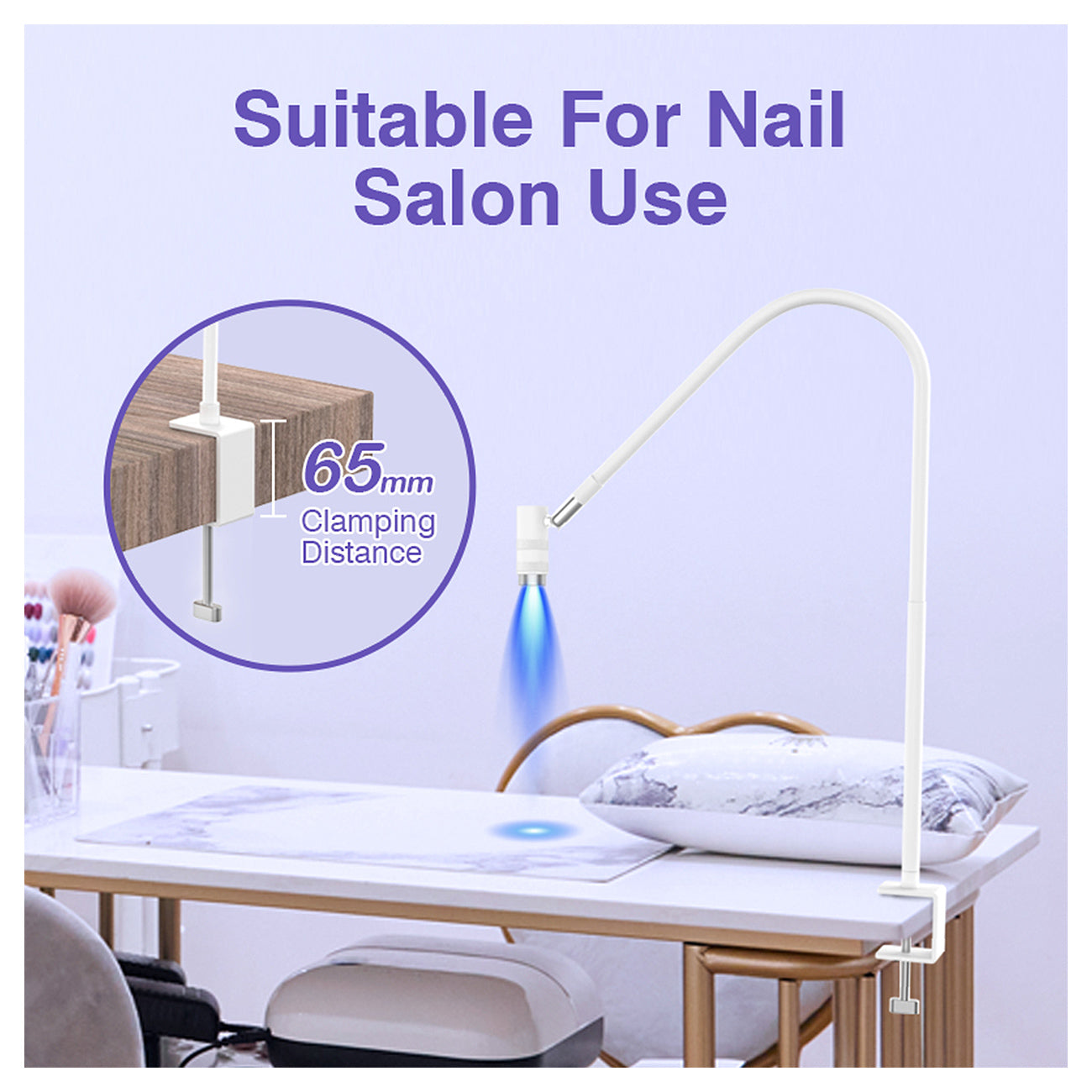 UV Lash Lampe - 2 in 1 Stand- & Tischlampe für Wimpern & Nägel HD-AL20