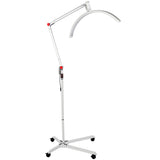 LED Halbmondlampe Beauty Light Duale Farbtemperatur 4 Räder Arm Aluminium
