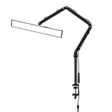 LED Beauty Tischlampe mit Klemme – 3 Lichtfarben, 10 Helligkeitsstufen, drehbar – Schwarz / Weiß