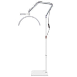 LED Halbmond Beauty Light Farbtemperatur 3000K-6000K Schwenkbar stabile Stand & Telefonhalterung