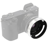 Metall Gegenlichtblende Silber – Hohlprofil Design – Schraubmontage