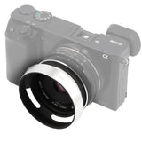 Metall Gegenlichtblende Silber – Hohlprofil Design – Schraubmontage