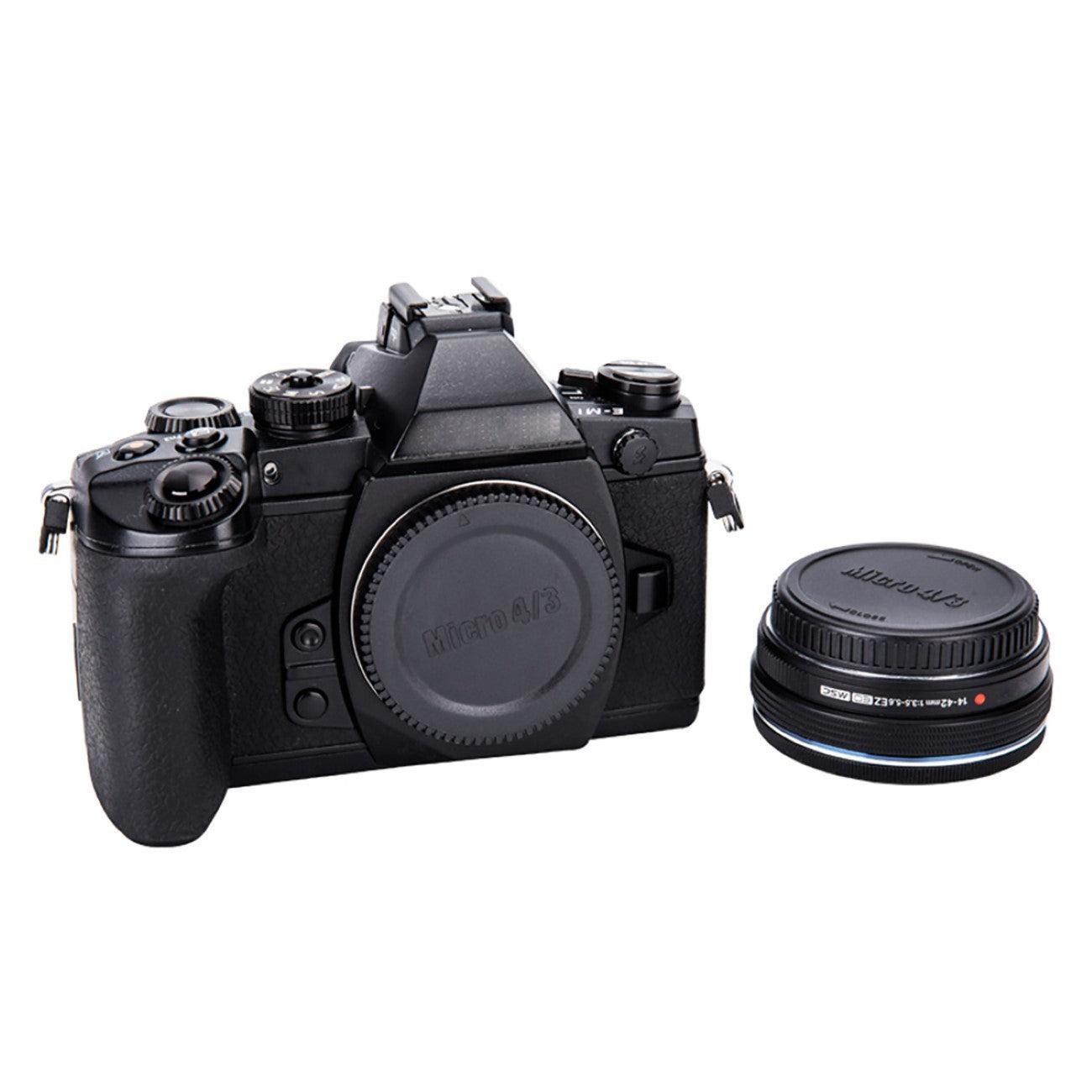 Gehäusedeckel + Objektivdeckel für Olympus Panasonic Micro Four Thirds Kameras L-R7