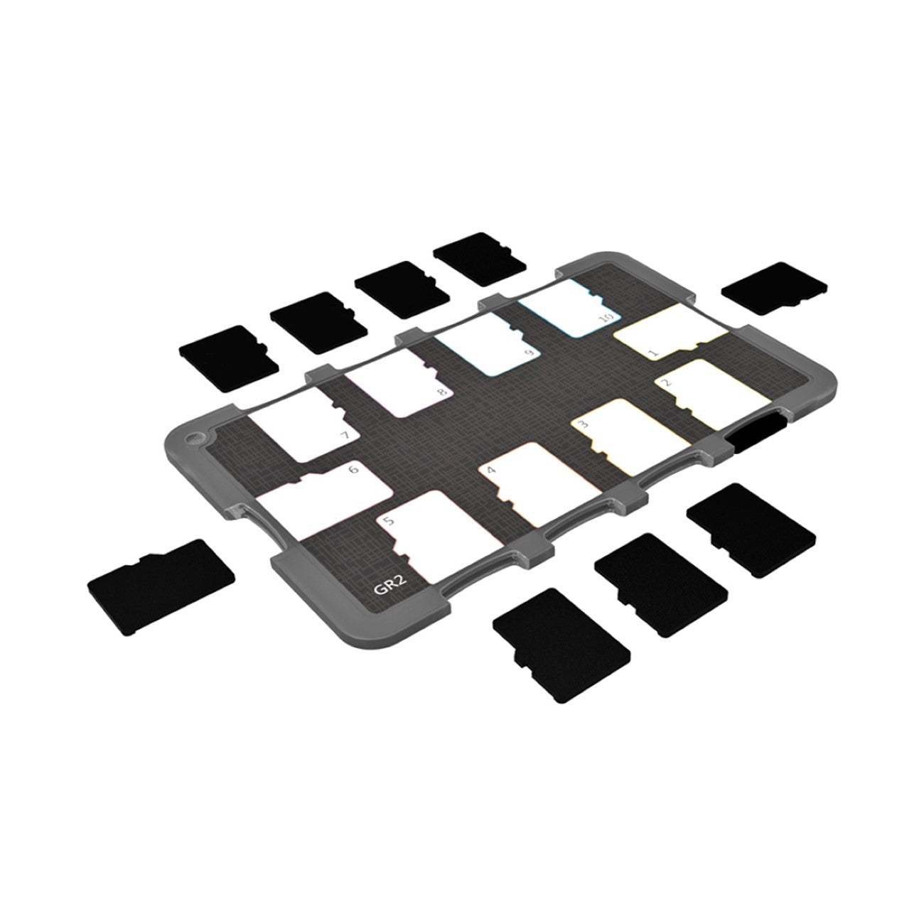 Speicherkartenhalter leicht kompakt Staubschutz für 10 Micro SD Karten