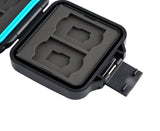 Speicherkarten Schutzbox Staub+Wasserdicht gummierte Innenausstattung 4x SD/Micro SD