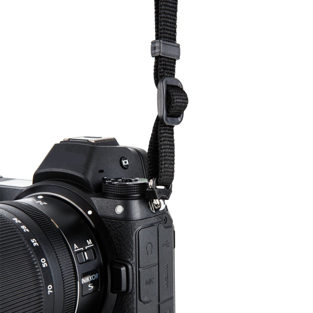 Neopren-Kameragurt verstellbar für DSLR & spiegellose Kameras mit Reißverschlusstaschen