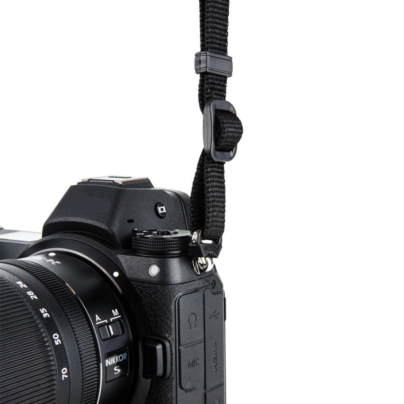 Neopren-Kameragurt verstellbar für DSLR & spiegellose Kameras mit Reißverschlusstaschen