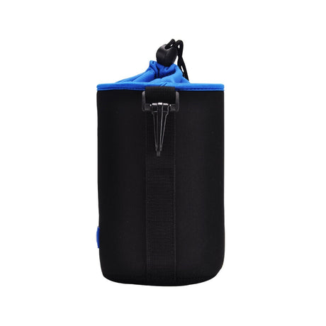 Neopren Objektivbeutel für Objektive bis 83 x 130mm mit Karabiner & Gürtelschlaufe