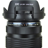 Gegenlichtblende mit Filterzugang für 12-40mm f/2.8 Ersetzt Olympus LH-66 Tulpenform