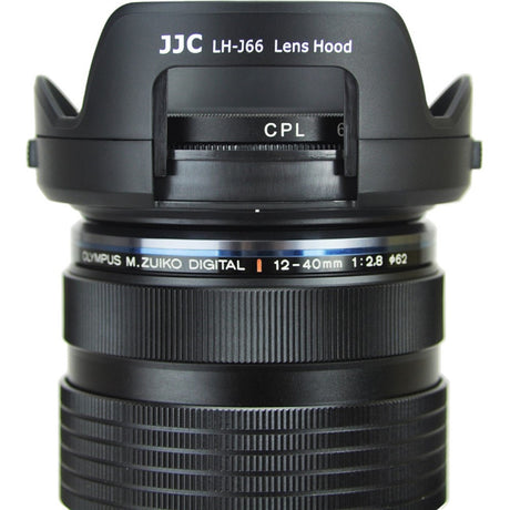 Gegenlichtblende mit Filterzugang für 12-40mm f/2.8 Ersetzt Olympus LH-66 Tulpenform