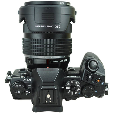 Gegenlichtblende mit Filterzugang für 12-40mm f/2.8 Ersetzt Olympus LH-66 Tulpenform