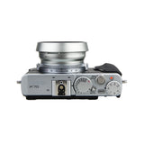 Gegenlichtblende mit Adapterring für FUJI X100 Serie ersetzt LH-X100 Silber