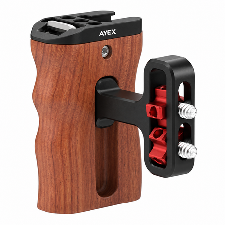 ayex Universal Side Handle Holz höhenverstellbarer Seitengriff für Kamera-Cages
