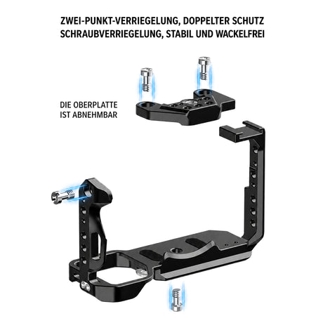 ayex Kamera-Cage kompatibel mit Sony FX3 und FX30, Aluminium