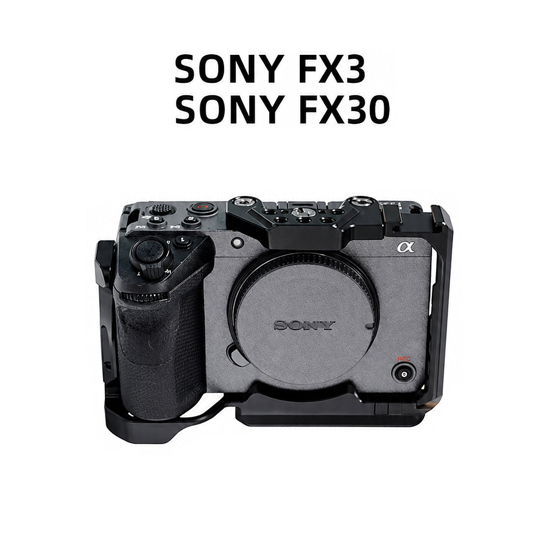 ayex Kamera-Cage kompatibel mit Sony FX3 und FX30, Aluminium
