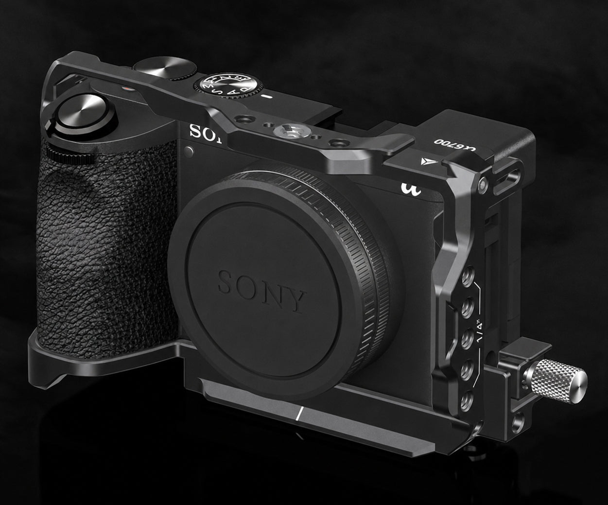 ayex Kamera-Cage kompatibel mit Sony Alpha 6700 mit HDMI-Klemme und Arca-Profil