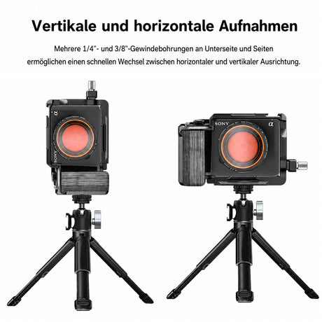 ayex Kamera-Cage kompatibel mit Sony ZV-E1 mit HDMI-Klemme & NATO Rail
