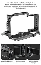 ayex Kamera-Cage kompatibel mit Sony ZV-E1 mit HDMI-Klemme & NATO Rail