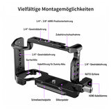 ayex Kamera-Cage kompatibel mit Sony ZV-E1 mit HDMI-Klemme & NATO Rail