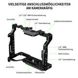 ayex Kamera-Cage kompatibel mit Sony Alpha 7 IV – NATO Rail & Arca-Type