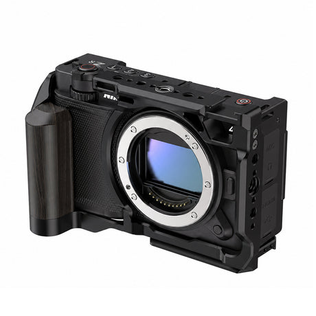 ayex Kamera-Cage kompatibel mit Nikon ZR mit Holzoptik-Griff und Arca-Profil