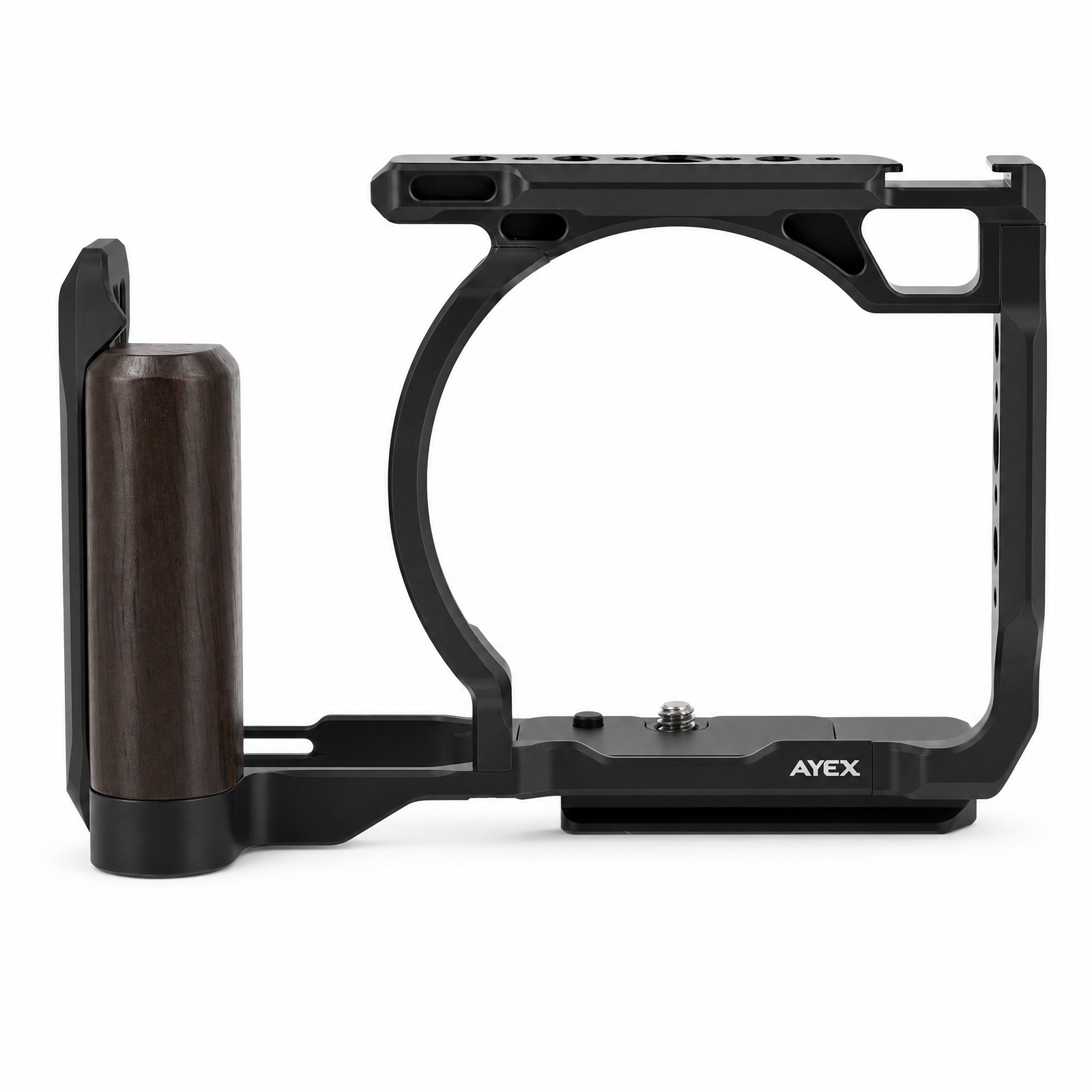 ayex Kamera-Cage kompatibel mit Nikon ZR mit Holzoptik-Griff und Arca-Profil