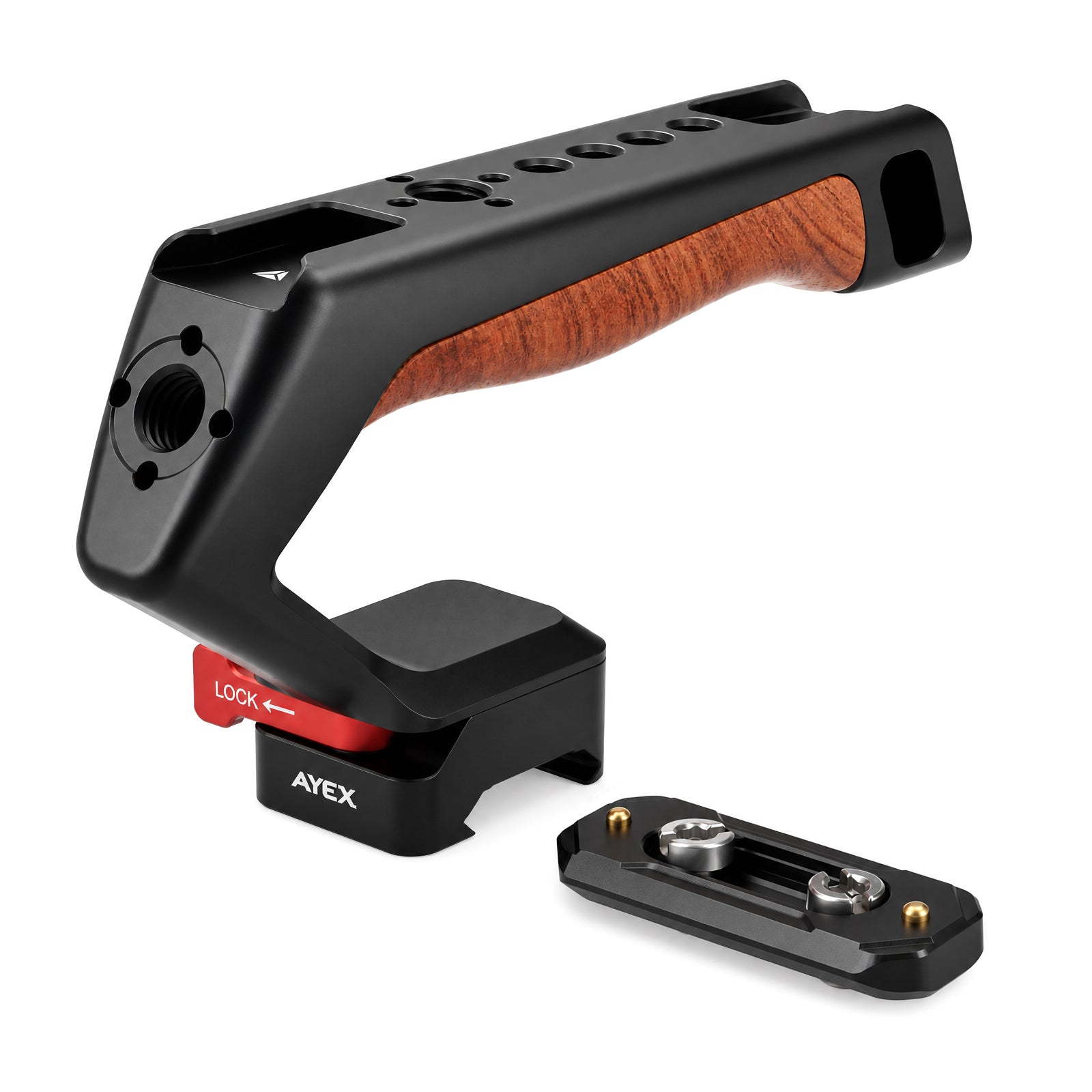ayex NATO Top Handle mit Holzgriff für Kamera-Cages