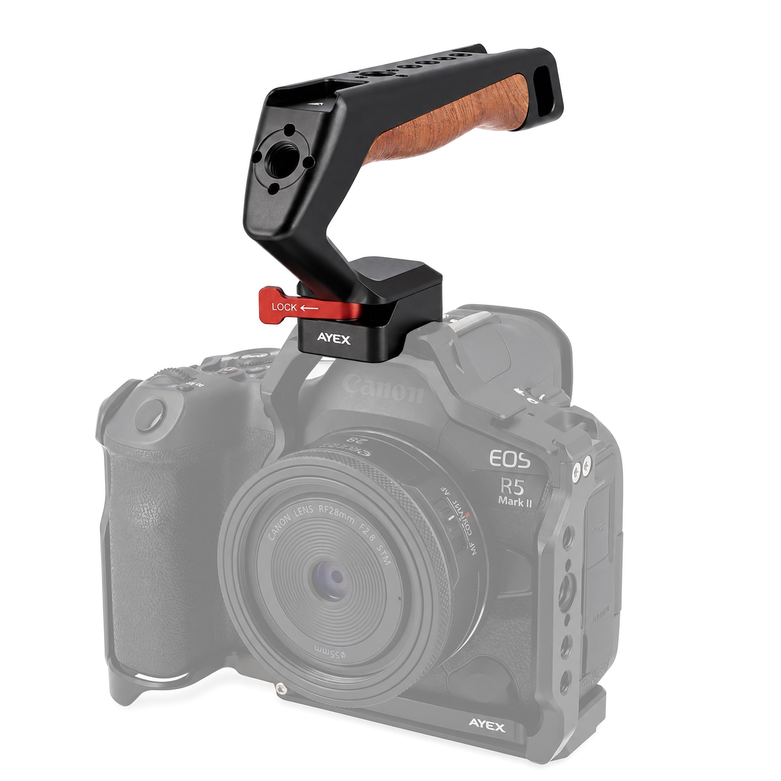 ayex NATO Top Handle mit Holzgriff für Kamera-Cages