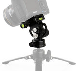 JUSINO Hochleistungs-Neigekopf für Monopods Hydraulische Federung 360° Schwenkfunktion DG-02