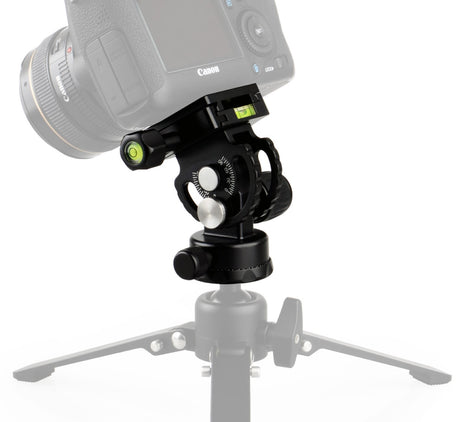 JUSINO Hochleistungs-Neigekopf für Monopods Hydraulische Federung 360° Schwenkfunktion DG-02