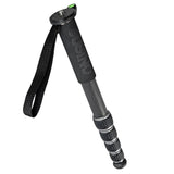 JUSINO Robustes leichtes Karbon-Monopod mit 5 Segmenten bis 140cm 12kg MP-325C