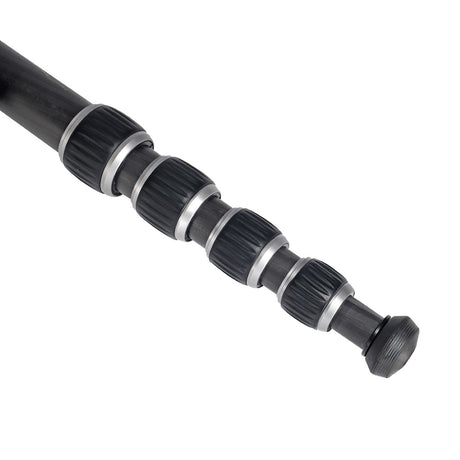 JUSINO Robustes leichtes Karbon-Monopod mit 5 Segmenten bis 140cm 12kg MP-325C