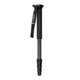 JUSINO Karbon Monopod mit abnehmbarem Fuß/Tischstativ Schnelldrehverschlüsse bis 153cm/6kg VM-254C